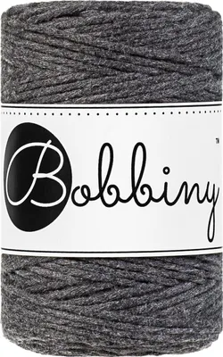 Obrázek produktu pro Bobbiny Macrame Cord 1,5 mm 100 m Charcoal Šňůra