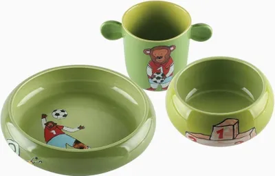Immagine prodotto di Scatola da pranzo in porcellana per bambini Ben - 3 pezzi