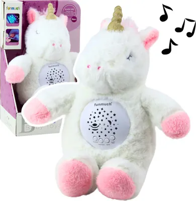 Produktbild von Plüsch Einhorn Schlafend Kuschelig Projektor Sound