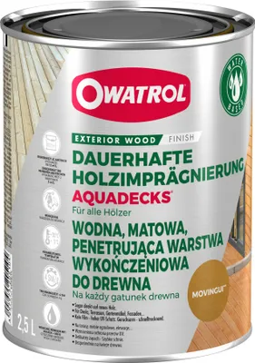 Produktbild von OWATROL Aquadecks Movingui Lösemittelfreier Holzschutz Holzöl 2,5 l
