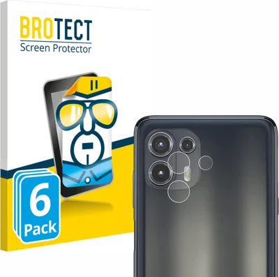 Produktbild von 6x Für Motorola Edge 20 Lite (NUR Kameraschutz) Schutzfolie BROTECT Displayschutz Display Schutz Folie Klar Transparent