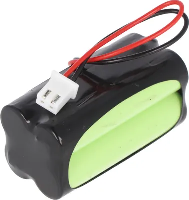 Produktbild von Notleuchtenakku NiMH 4,8V max. 800mAh F2x2 Micro AAA mit 100mm Kabel und Stecker, ersetzt Fischer AW-0480-0080-AAA-NM01