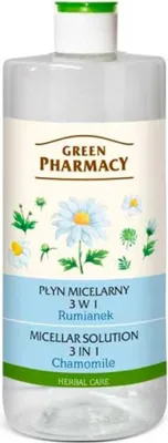 Zdjęcie produktu dla Plyn Micelarny 500Ml 3W1 Rumianek ** Green Pharmacy