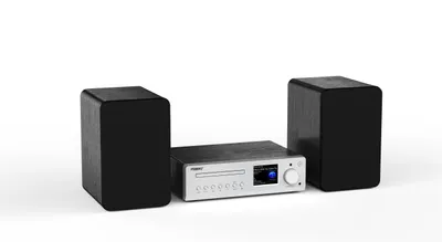 Produktbild von Maxxo MS100W HiFi Stereoanlage Internetradio DAB+ CD Bluetooth WLAN USB 100W RMS Heimkino Musiksystem, silber