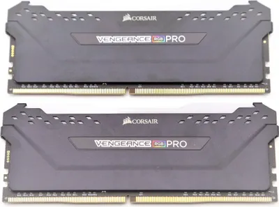 Produktbild von Corsair Vengeance RGB Pro Schwarz 32GB Kit (2x16GB) DDR4-3600 CL18 DIMM Arbeitsspeicher, optimiert für AMD