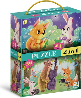 Obrázek produktu pro DODO Puzzle Letní večery 2v1 (24 a 36 dílků)