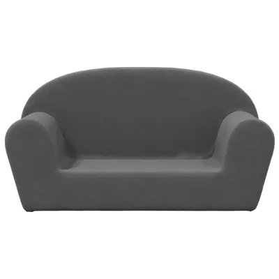 Produktbild von Eleganter Möbel Kindersofa 2-Sitzer Anthrazit Weich Plüsch - CJG867801 - Kindersofas