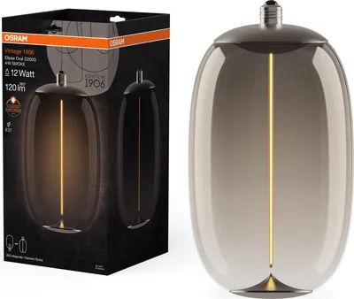 Immagine prodotto di OSRAM Lampada LED Vintage 1906 GRANDE LAMPADA DECORATIVA CON FILAMENTO STILE MAGNETICO 4W 818 Fumo E27 Bianco caldo 4099854173981