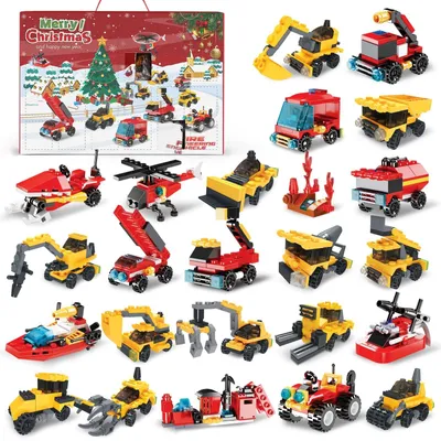 Productafbeelding van Solidchoice - Adventskalender met Bouwblokken voor Kinderen