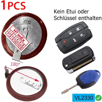 Produktbild von Kompatibel mit Akku VL-2330/HFN Panasonic Knopfzelle Li 3V 50mAh Printanschlüsse
