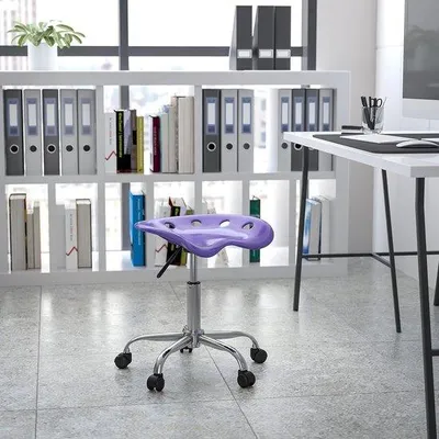 Image de Tabouret pivotant avec dossier réglable