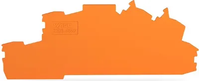 Immagine prodotto di Piastra terminale e intermedia WAGO; spessore 0,8 mm; arancione 2203-6692