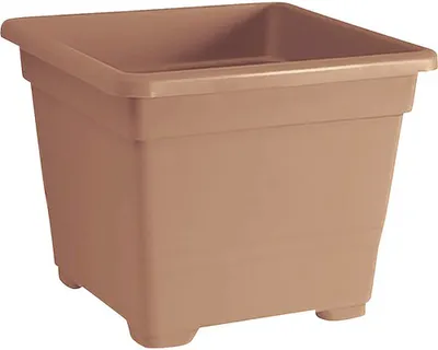Obrázok produktu pre Kvetináč plastový Quadrato 18x18x14 cm terakota