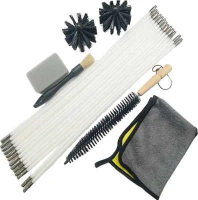 Produktbild von Schornsteinbürste – 8 Meter mit 10 cm Durchmesser – Bürstenset für Bohrmaschine – Effiziente Reinigung für einen sauberen Schornstein