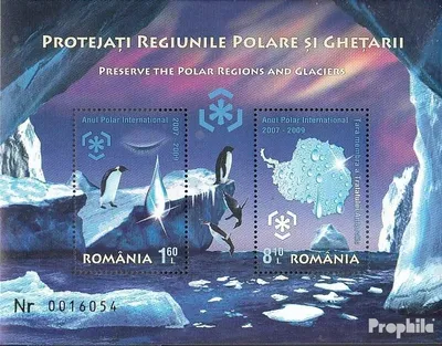 Produktbild von Briefmarken Rumänien 2009 Mi Block444 (kompl.Ausg.) postfrisch Schutz der Polargebiete