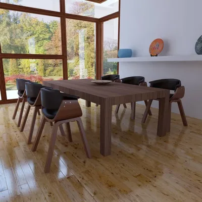 Produktbild von Möbel Esszimmerstühle 6 Stk. Bugholz und Kunstleder - Küchenstuhl 270552