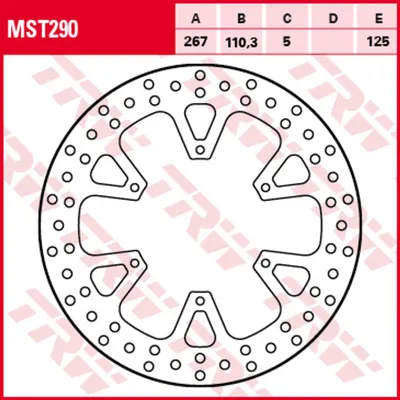 Zdjęcie produktu dla TRW Bremsscheibe "MST290"