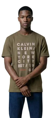 Obrázok produktu pre Pánske tričko Calvin Klein Jeans, zelené, 512756: Veľkosť – L Veľkosť: L