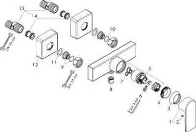 Obrázek produktu pro Sprchová baterie páková hansgrohe Vernis Shape černá 71650670