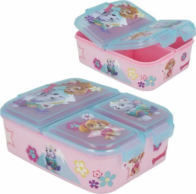 Obrázek produktu pro Dětská krabička na svačinu Paw Patrol se 3 přihrádkami a skvělým designem