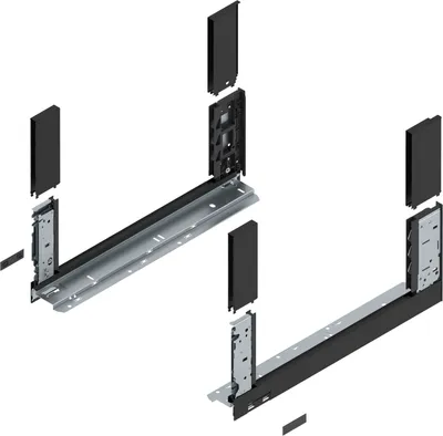 Produktbild von BLUM LEGRABOX free, Zarge Höhe C, NL 450, Carbonschwarz