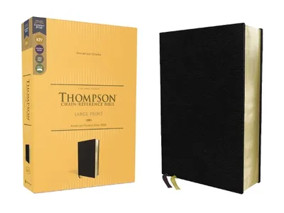 Productafbeelding van KJV, Thompson Chain-Reference Bible, Large Print, Lederfaserstoff, Black, Red Letter, Comfort Print