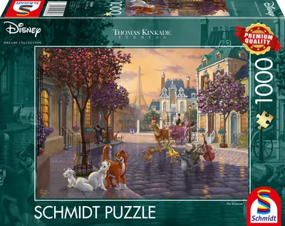Productafbeelding van Disney, De Aristokatten - Puzzel van 1000 stukjes (Thomas Kinkade)