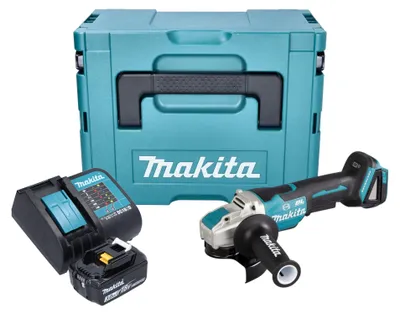 Produktbild von Makita DGA 520 SF1JX1 Akku Winkelschleifer 18 V 125 mm X-LOCK Brushless + 1x Akku 3,0 Ah + Ladegerät + Makpac