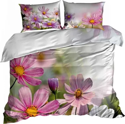 Zdjęcie produktu dla Pościel z satyny bawełnianej 3D 160 x 200 cm WILDBLUMEN