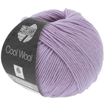 Produktbild von Lana Grossa COOL WOOL 50 g pflegeleichtes Strickgarn aus extrafeiner Wolle 95 Farben Farbe 2070 - Helles Flieder