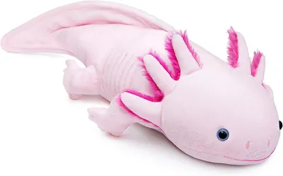 Productafbeelding van Pluche axolotl knuffel, realistisch, 50 cm, geschikt voor kinderen