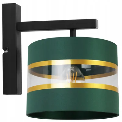 Produktbild von Elegante Wandleuchte Kinkiet Gold Lampenschirm 20 cm LED Modern