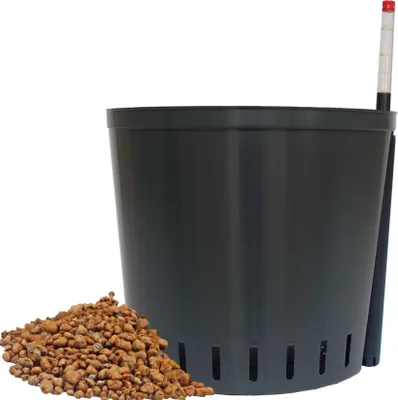 Produktbild von Set3 Kulturtopf + Wasserstandsanzeiger + Blähton 4 - 8 mm Hydropflanzen Ø 32 cm Höhe 28 cm