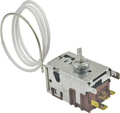 Produktbild von Thermostat Kühlthermostat Kühlschrank Electrolux AEG 2425021231 Danfoss 077B5219 700mm Kapillarrohr 3x4,8mm/1x6,3mmAMP passend ArthurMartin Corbero Privileg Zanker