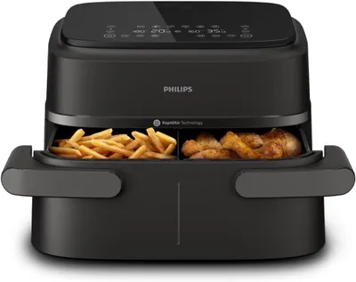 Zdjęcie produktu dla Philips 1000 series Seria 1000, Frytkownica na gorące powietrze, 7,1 l, Rapid Air, 40 °C, 200 °C, 60 min