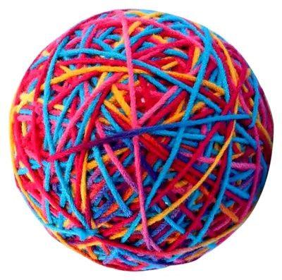 Produktbild von Interaktives Katzenspielzeug Plüschball mit Quietschfunktion für Hauskatzen