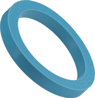 A light blue O-ring seal on a white background.