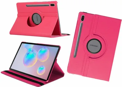 Obrázek produktu pro 360 ochrana krytu tabletu pro Samsung Galaxy Tab S6 10,5" ( SM-T860 / SM-T865 ) Pouzdro pouzdro Tablet Shell Bumper Case Otočné pouzdro se stojánkem růžové