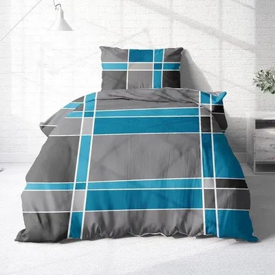 Immagine prodotto di Biancheria da letto in flanella 135 x 200 cm, set da letto a 2 pezzi con motivo floreale, lenzuolo 135 x 200 cm e cuscino 80 x 80 cm, biancheria da letto morbida
