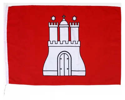 Produktbild von Flagge Hamburg 20 x 30 cm Schiffsflagge mit 160 g/qm Stoffgewicht