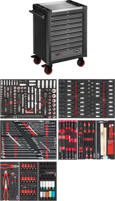 Produktbild von VIGOR Werkstattwagen Series L mit Sortiment V1901-X/376 376-teilig