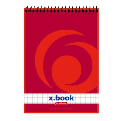 Image de Herlitz Spiralnotizblock A5 50 Blatt kariert