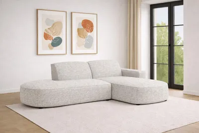 Produktbild von Kaiser Möbel Ecksofa Cursal Atelier, Stoff Artico, Nata, Rechts
