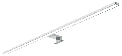 Image de veau | Lampe de salle de bain LED 80 cm, lampe de miroir, 230 V, blanc chaud, gris argenté