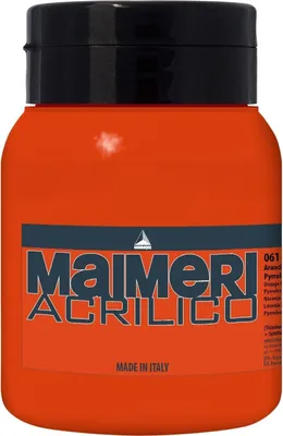Obrázek produktu pro Maimeri Acrilico Akrylová barva Pyrrole Orange 061 500 ml 1 ks