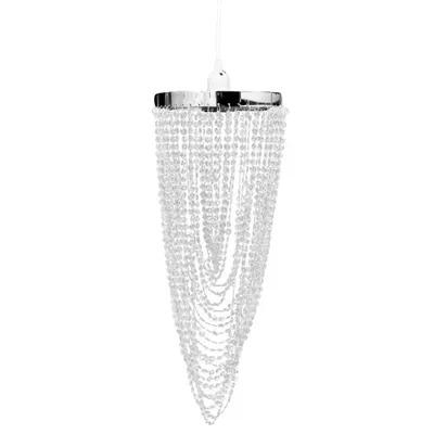 Obrázek produktu pro Lustr, dekorativní lustr do obývacího pokoje, křišťálová lampa do jídelny, křišťálově čirý a třpytivý, 22 x 58 cm