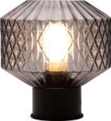 Immagine prodotto di 48195 Pauleen Gleaming Smoke lampada da tavolo max. 20 watt vetro fumé, vetro nero, metallo E27