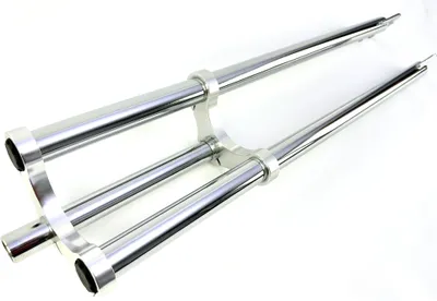 Obrázek produktu pro 1-dvojmostí vidlice, chromovaná 570 mm, pro pneumatiky 20-26 palců 1palcová hřídel