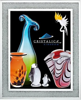 Produktbild von Bilderrahmen Crystal Diamonds Format 25x20cm aus Kristallglas