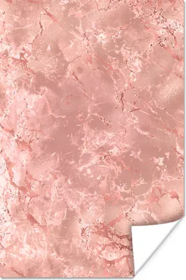 Produktbild von MuchoWow® Poster Marmor - Glitzer - Rosa 120x180 cm - Kunstposter